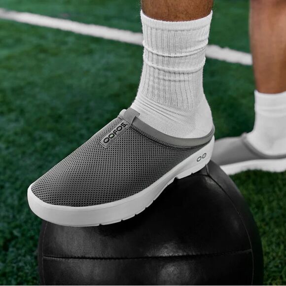 OOFOS OOCOOZIE NWT Sport Mule Men’s Size 12.5 Slate Charcoal Grey Slip-On Shoes main image 11